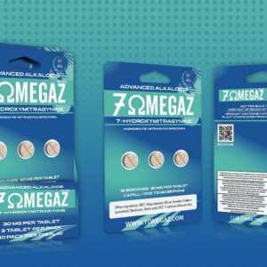 7OMEGAZ PLUS 3-TABZ PER PACK 30MG 7-HYDROXYMITRAGYNINE 10-PER DISPLAY