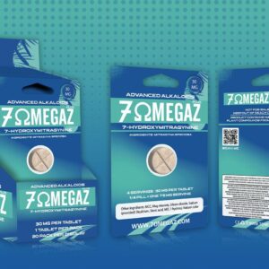 7OMEGAZ PLUS 1-TABZ PER PACK 30MG 7-HYDROXYMITRAGYNINE 20-PER DISPLAY