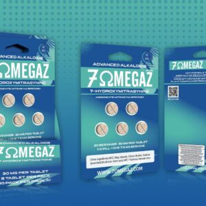 7OMEGAZ PLUS 5-TABZ PER PACK 30MG 7-HYDROXYMITRAGYNINE 10-PER DISPLAY