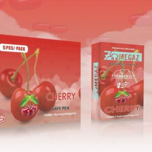 7OMEGAZ 2ML-100MG 7-HYDROXYMITRAGYNINE PER VAPE CHERRY 5-VAPE PEN PER PACK