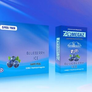 7OMEGAZ 2ML-100MG 7-HYDROXYMITRAGYNINE PER VAPE BLUEBERRY ICE 5-VAPE PEN PER PACK